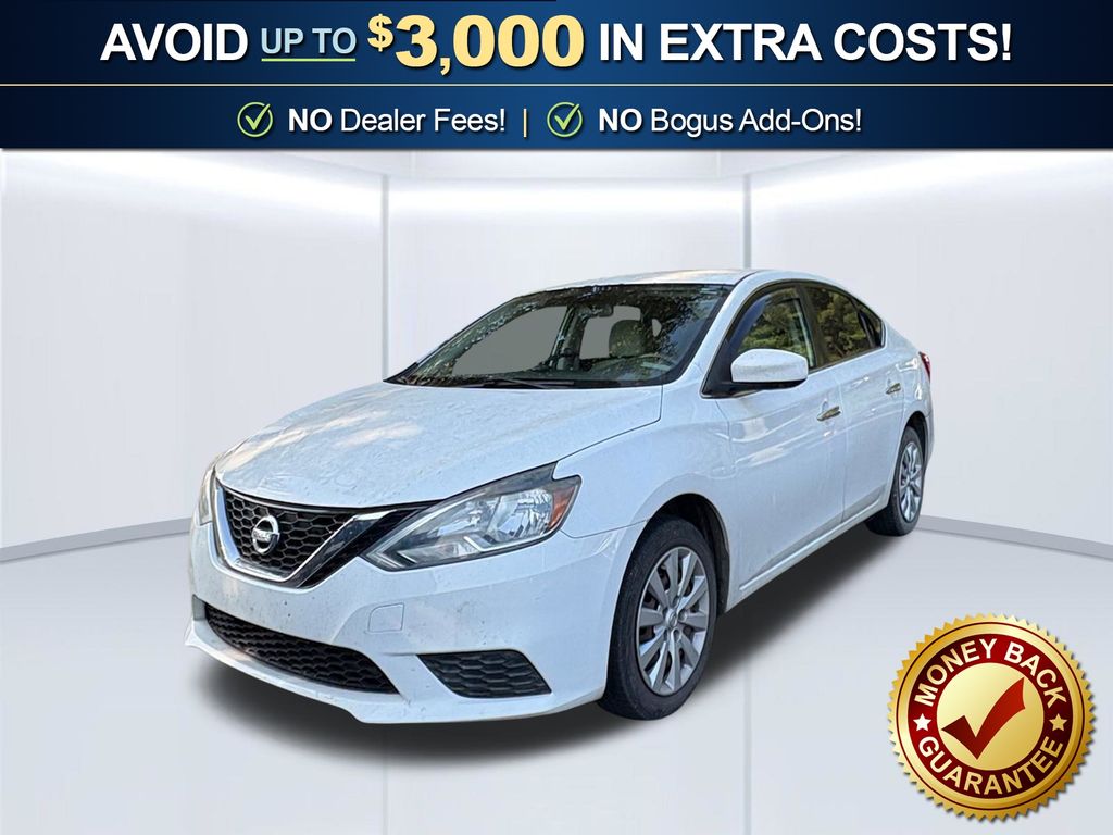 White (Fresh Powder) 2017 Nissan Sentra Sedan Front-Wheel Drive Continuously Variable Transmission