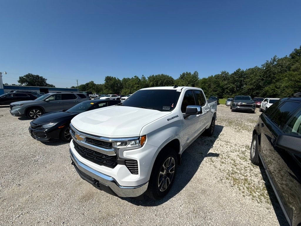 Summit White 2024 Chevrolet Silverado 1500 Pickup Truck Four-Wheel Drive 8-Speed Automatic