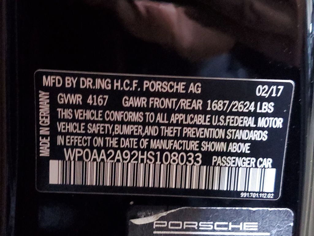 2017 Porsche 911 Carrera photo