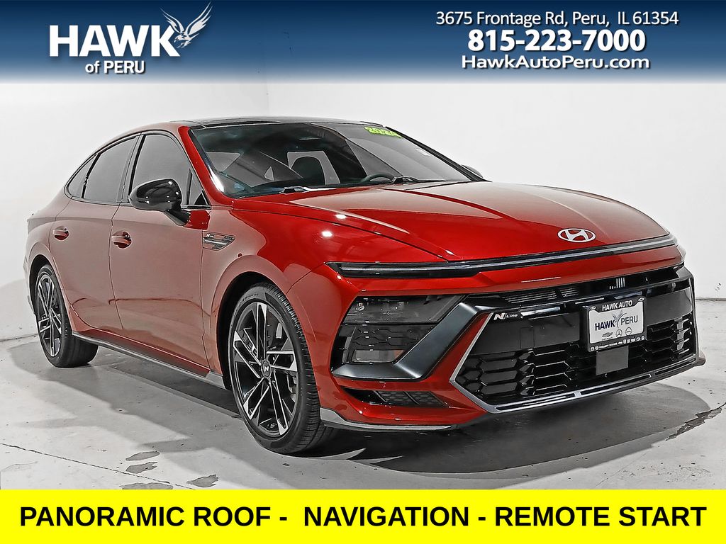 Ultimate red 2024 Hyundai Sonata Sedan Front-Wheel Drive 8-Speed Automatic