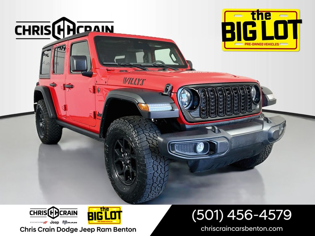 Red Clearcoat 2025 Jeep Wrangler SUV / Crossover Four-Wheel Drive 8-Speed Automatic