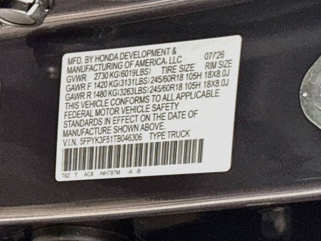 2026 Honda Ridgeline RTL