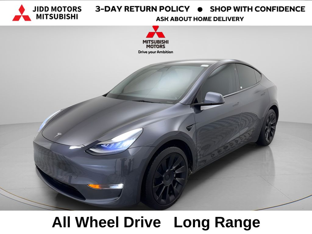 Gray 2021 Tesla Model Y Long Range AWD SUV / Crossover All-Wheel Drive 1-Speed Automatic
