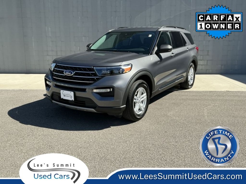 Gray Metallic 2021 Ford Explorer XLT AWD SUV / Crossover All-Wheel Drive Automatic