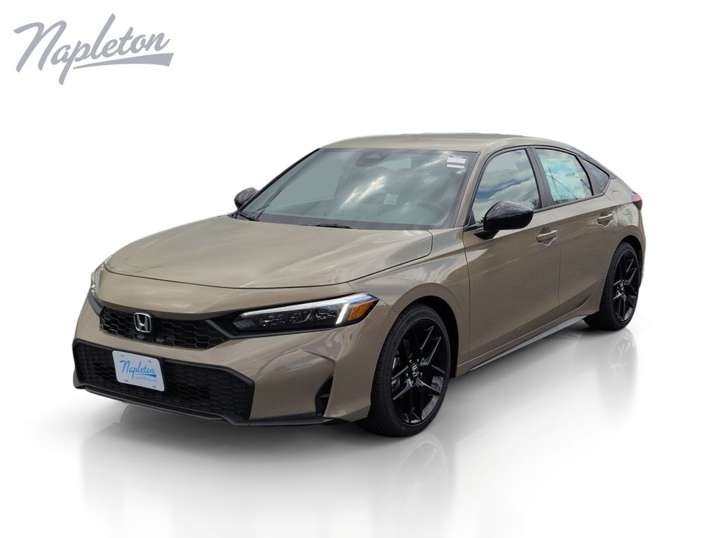Sand Dune Pearl 2026 Honda Civic Hatchback Hatchback Front-Wheel Drive Continuously Variable Transmission