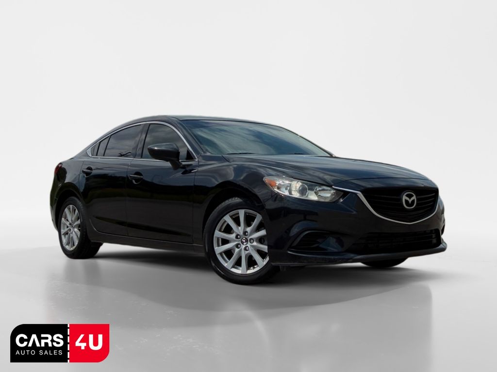 Jet Black Mica 2016 Mazda MAZDA6 Sedan Front-Wheel Drive 6-Speed Automatic