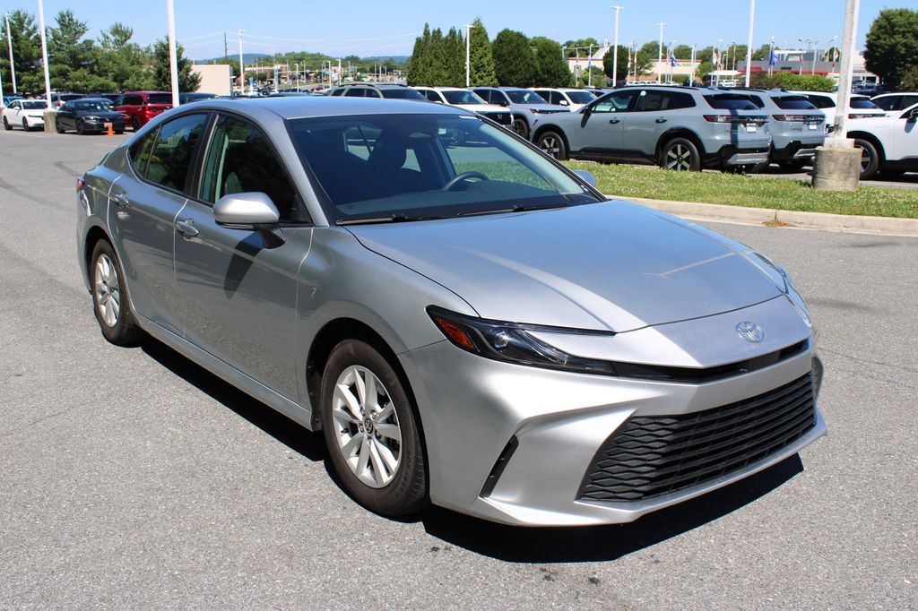 Celestial Silver Metallic 2025 Toyota Camry LE FWD Sedan Front-Wheel Drive Continuously Variable Transmission