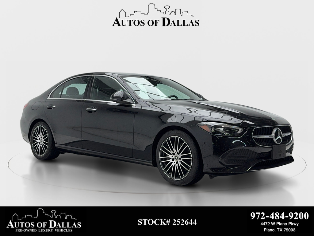 Black 2025 Mercedes-Benz C-Class Sedan Rear-Wheel Drive 9-Speed Automatic