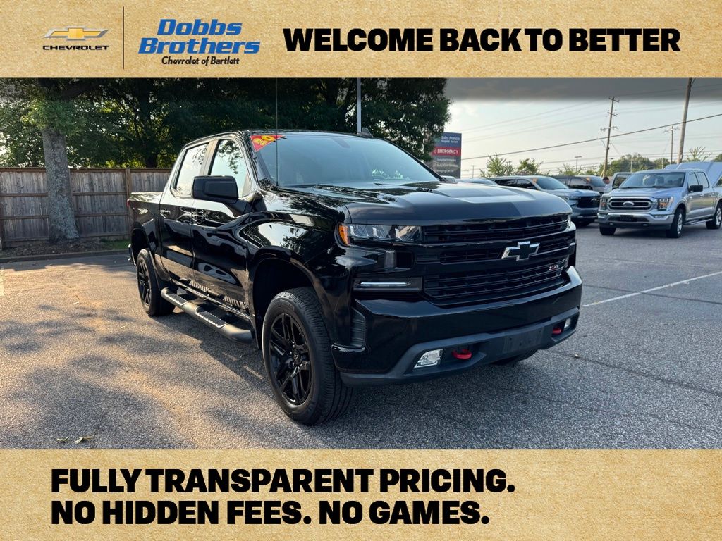 Black 2020 Chevrolet Silverado 1500 Pickup Truck Four-Wheel Drive Automatic
