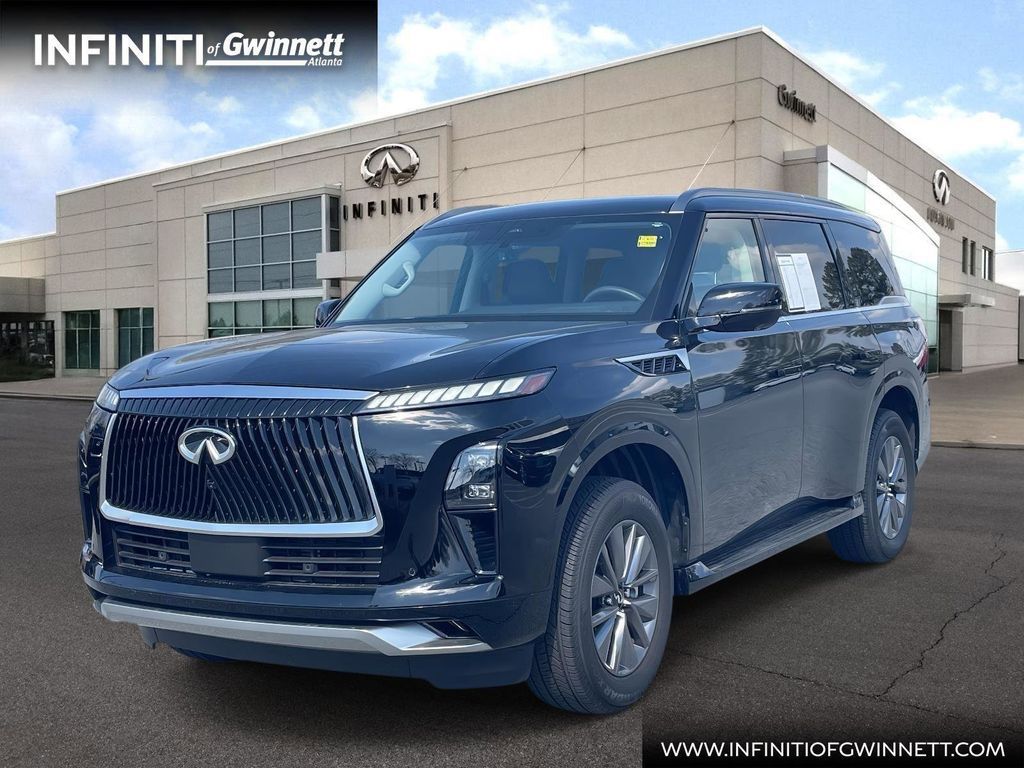 Black Obsidian 2025 INFINITI QX80 Pure 4WD SUV / Crossover All-Wheel Drive 9-Speed Automatic