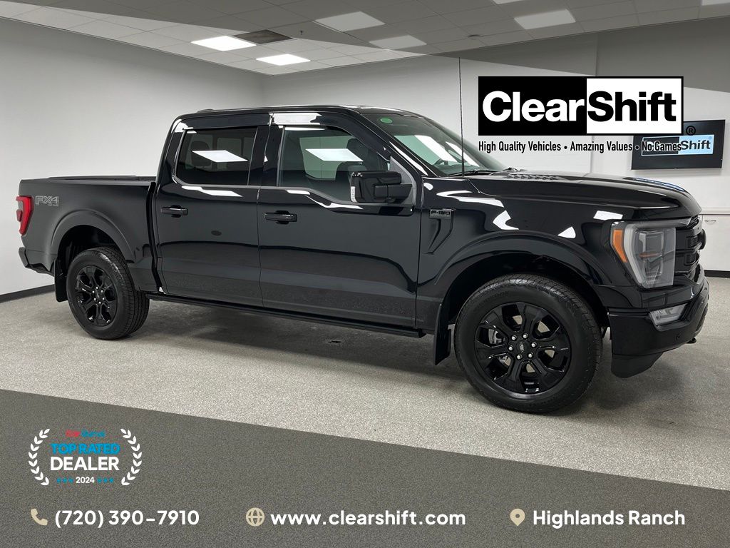 Agate Black Metallic 2023 Ford F-150 Pickup Truck Four-Wheel Drive 10-Speed Automatic