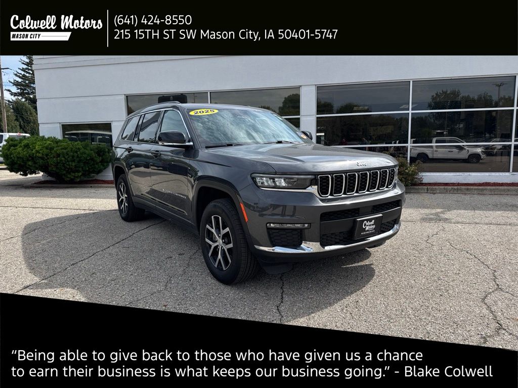 Baltic Gray Metallic Clearcoat 2025 Jeep Grand Cherokee L SUV / Crossover Four-Wheel Drive 8-Speed Automatic
