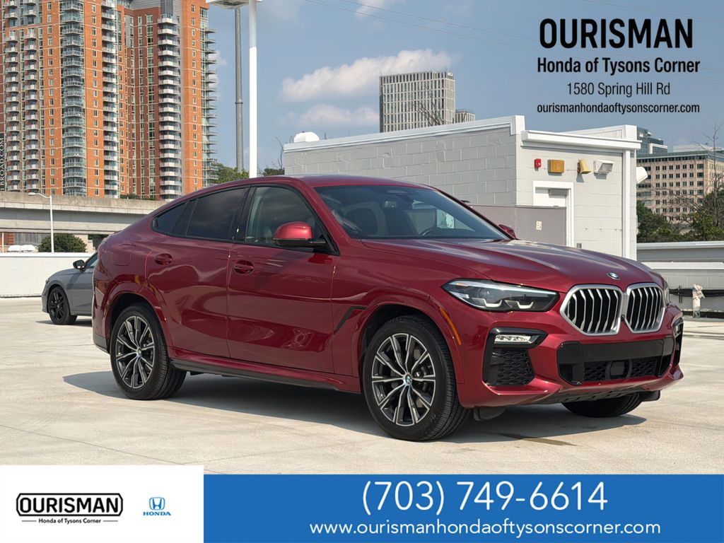 Flamenco Red Metallic 2021 BMW X6 SUV / Crossover All-Wheel Drive 8-Speed Automatic