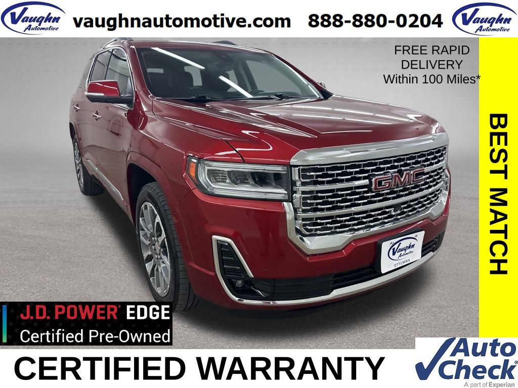 Cayenne Red Tintcoat 2021 GMC Acadia Denali AWD SUV / Crossover Four-Wheel Drive 9-Speed Automatic
