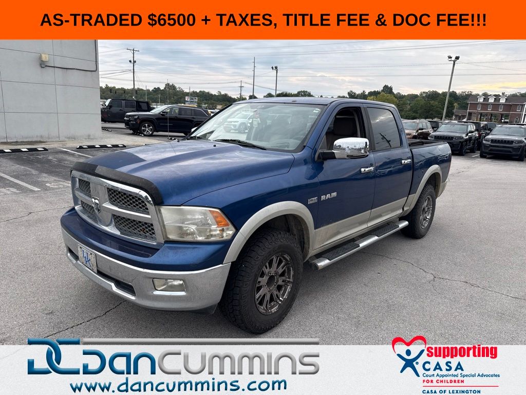 Deep Water Blue PC/Light Graystone PC 2009 Dodge RAM 1500 Pickup Truck Four-Wheel Drive 5-Speed Automatic