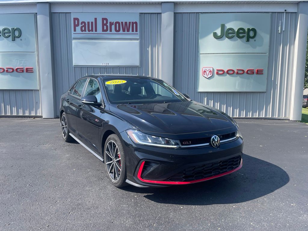 Black 2025 Volkswagen Jetta GLI Sedan Front-Wheel Drive Automatic