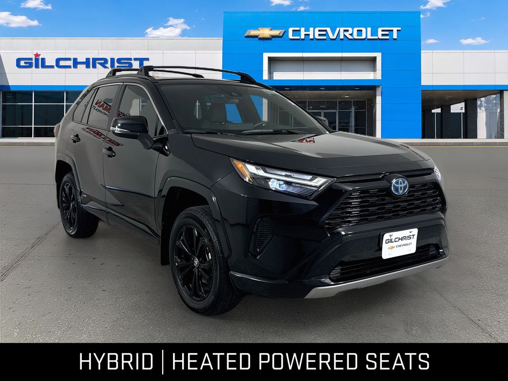 Midnight Black Metallic 2023 Toyota RAV4 Hybrid SUV / Crossover All-Wheel Drive Continuously Variable Transmission