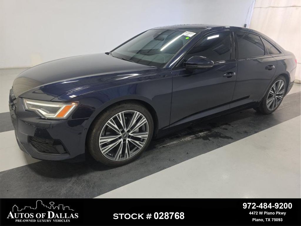 Blue Metallic 2024 Audi A6 Sedan All-Wheel Drive 7-Speed Automatic