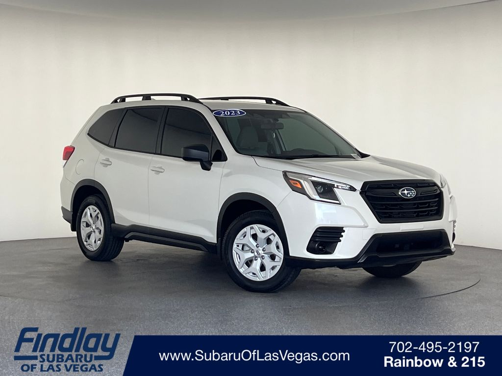 Crystal White Pearl 2023 Subaru Forester SUV / Crossover All-Wheel Drive Continuously Variable Transmission
