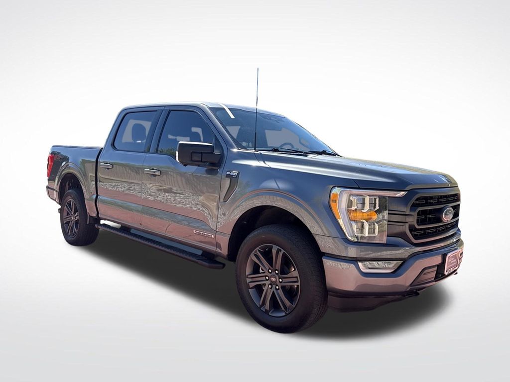 Gray Metallic 2023 Ford F-150 XLT SuperCrew 4WD Pickup Truck Four-Wheel Drive Automatic