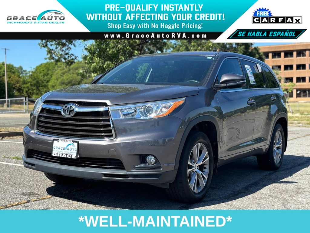 Predawn Gray Mica 2014 Toyota Highlander SUV / Crossover All-Wheel Drive 6-Speed Automatic Overdrive
