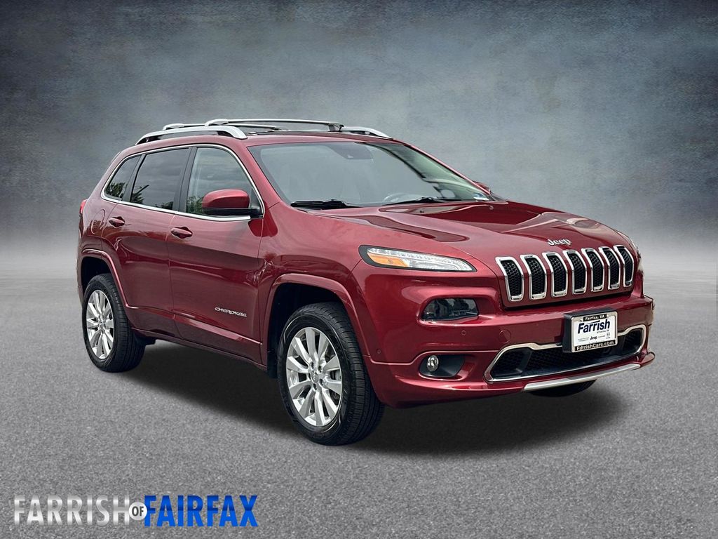 Deep Cherry Red Crystal Pearlcoat 2017 Jeep Cherokee SUV / Crossover Four-Wheel Drive 9-Speed Automatic