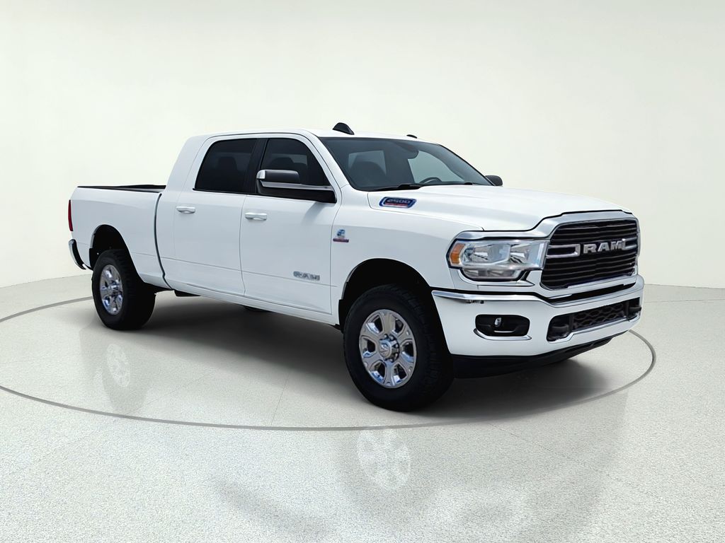 Bright White Clearcoat 2021 RAM 2500 Pickup Truck Four-Wheel Drive 6-Speed Automatic