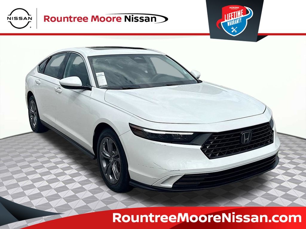 White 2024 Honda Accord Sedan Front-Wheel Drive Continuously Variable Transmission