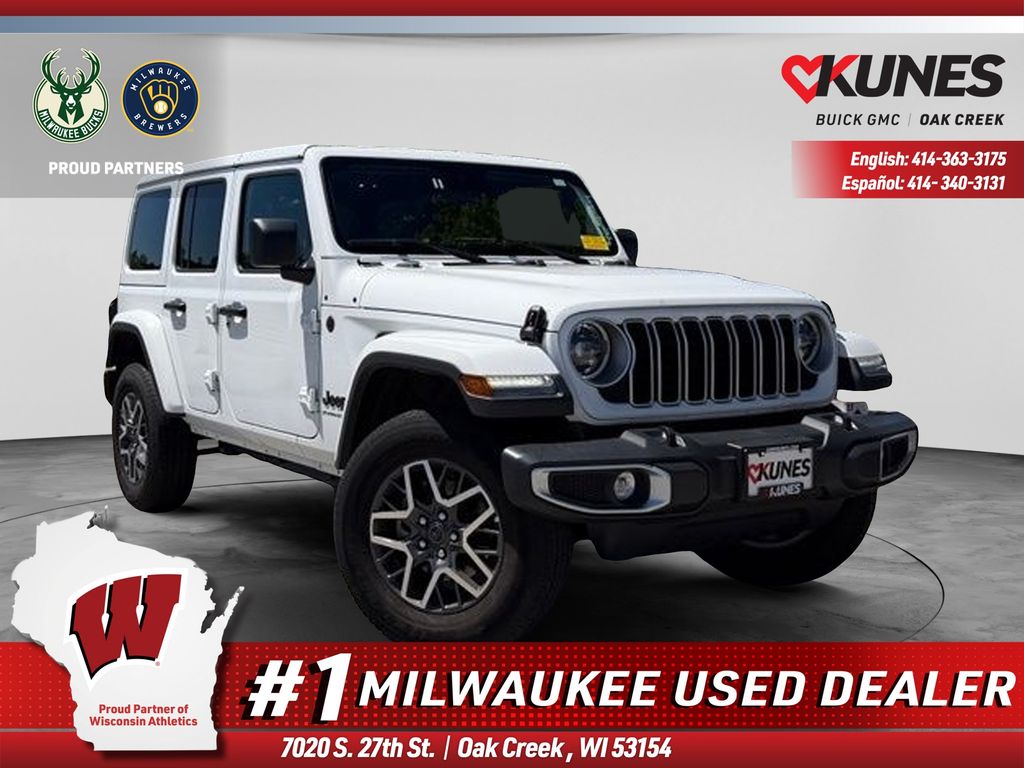 Bright White Clearcoat 2025 Jeep Wrangler SUV / Crossover Four-Wheel Drive 8-Speed Automatic