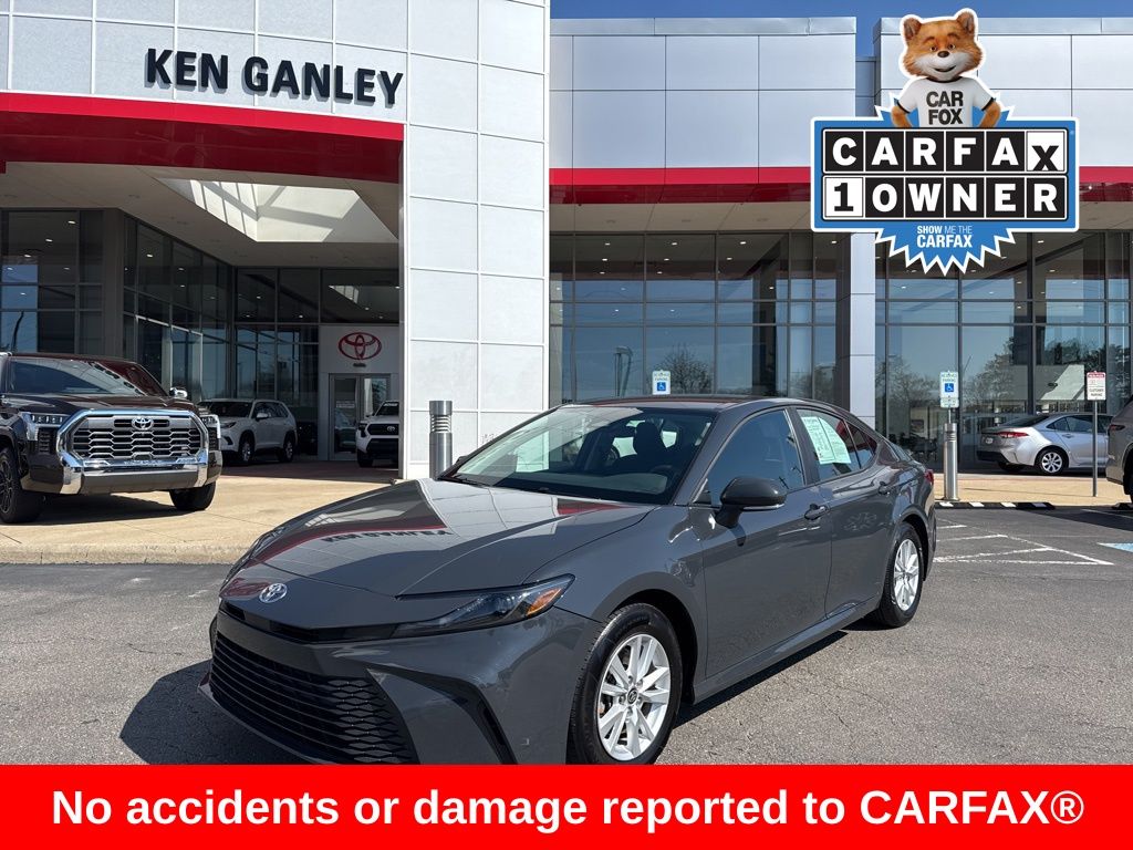 Midnight Black Metallic 2025 Toyota Camry LE FWD Sedan Front-Wheel Drive Continuously Variable Transmission