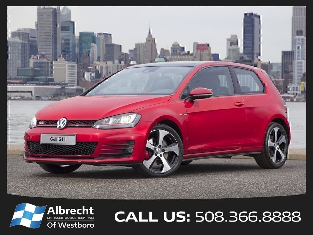 Deep Black 2016 Volkswagen Golf GTI Hatchback Front-Wheel Drive 6-Speed Manual