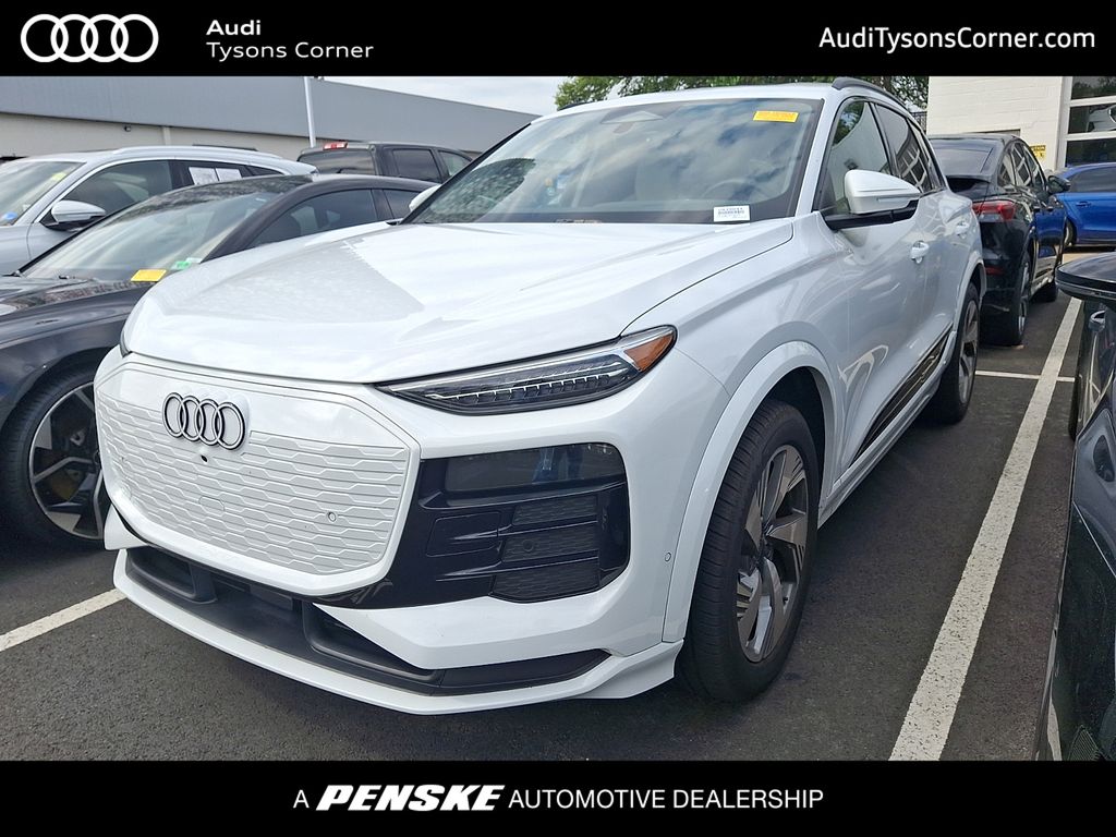 Glacier White 2025 Audi Q6 e-tron SUV / Crossover All-Wheel Drive Automatic
