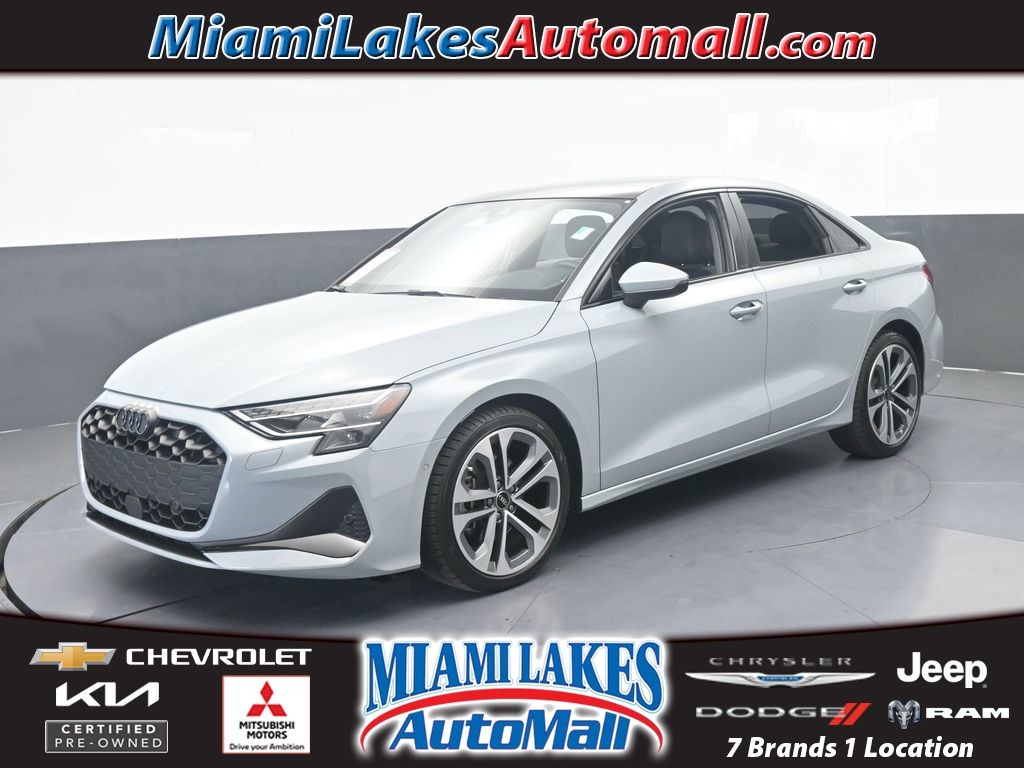 Gray Pearl 2025 Audi A3 Sedan All-Wheel Drive 7-Speed Automatic