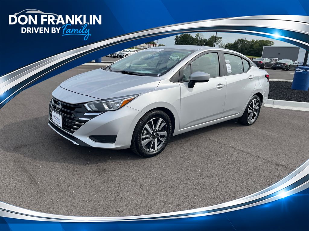 Brilliant Silver Metallic 2024 Nissan Versa Sedan Front-Wheel Drive Continuously Variable Transmission