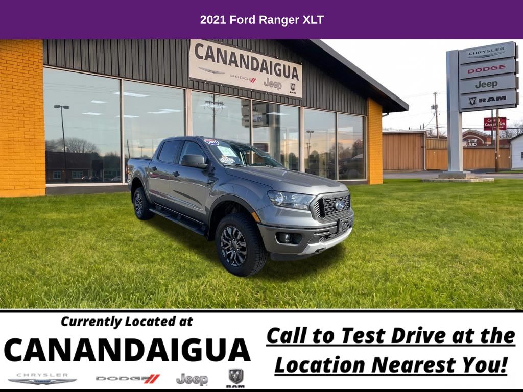 Gray Metallic 2021 Ford Ranger Pickup Truck Four-Wheel Drive Automatic