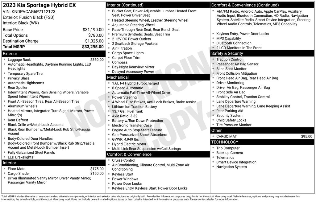 2023 Kia Sportage Hybrid EX AWD