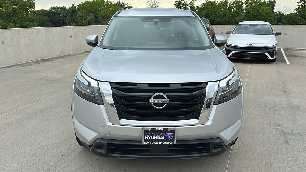 2025 Nissan Pathfinder SV Silver at Bravo Nissan