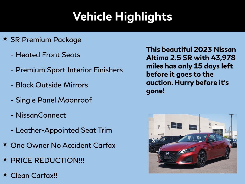 2023 Nissan Altima 2.5 SR 2