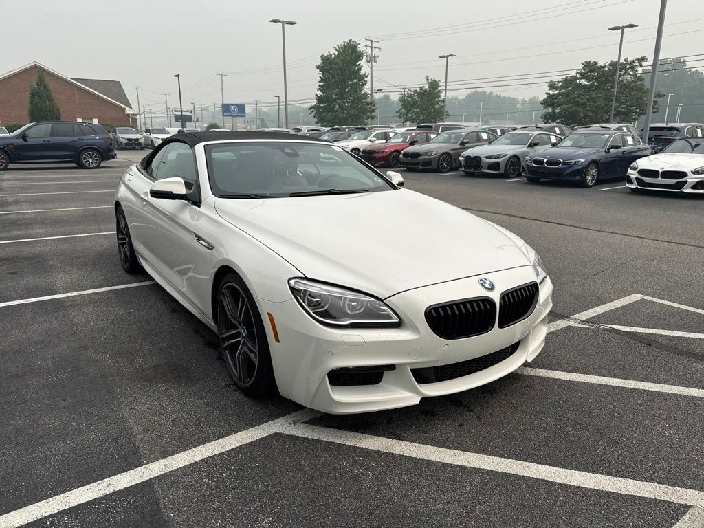White 2018 BMW 6 Series Convertible Rear-Wheel Drive 8-Speed Automatic