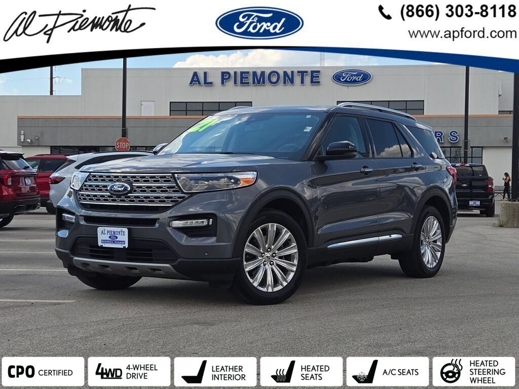 Gray Metallic 2021 Ford Explorer SUV / Crossover All-Wheel Drive Automatic