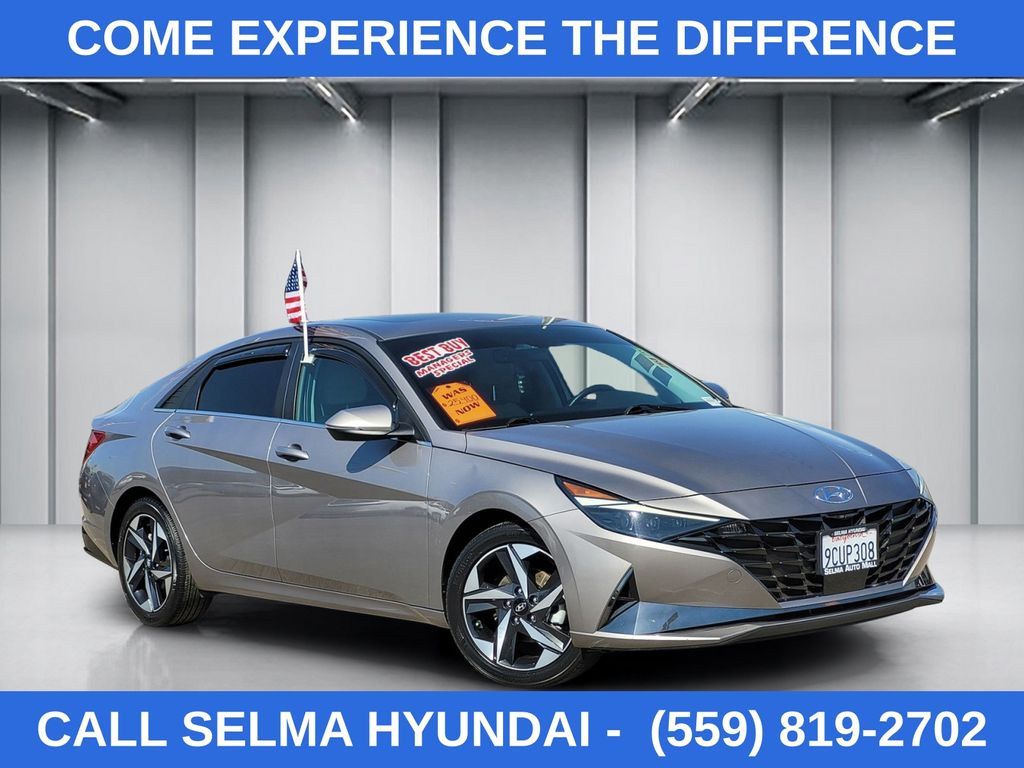 Fluid Metal 2023 Hyundai Elantra Limited FWD Sedan Front-Wheel Drive Continuously Variable Transmission