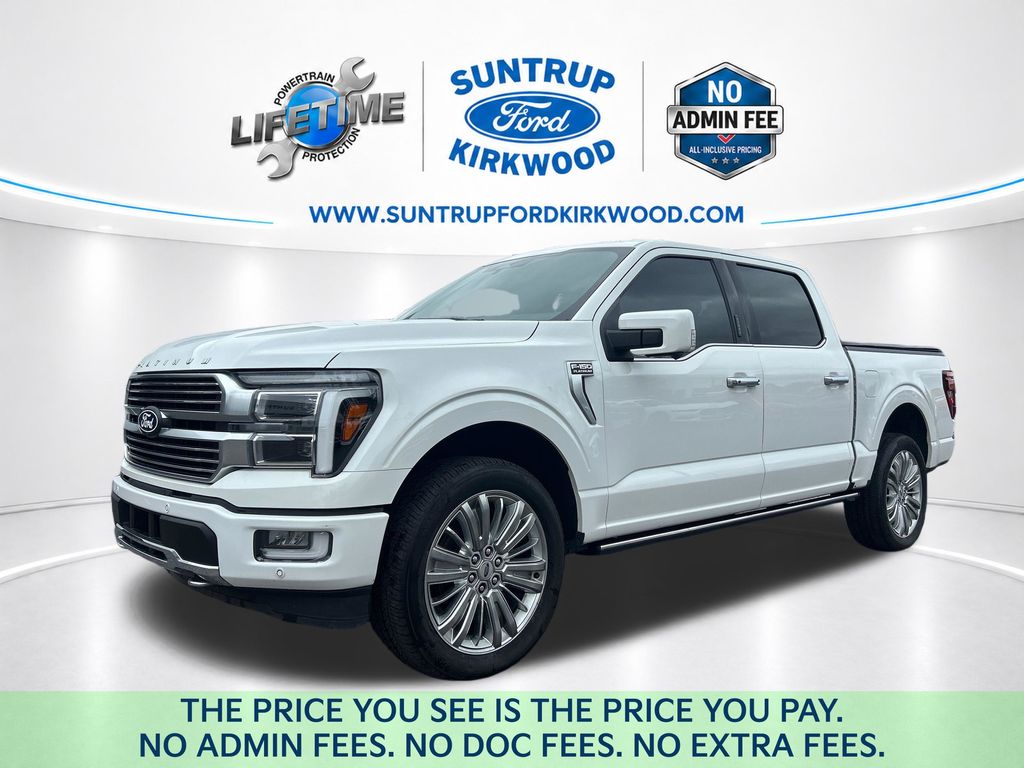Star White Metallic Tri-Coat 2024 Ford F-150 Pickup Truck Four-Wheel Drive Automatic