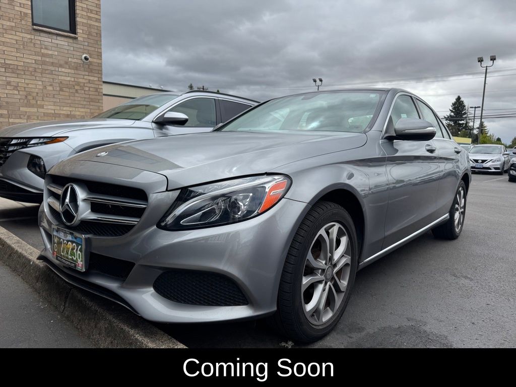 Silver 2015 Mercedes-Benz C-Class Sedan All-Wheel Drive 7-Speed Automatic