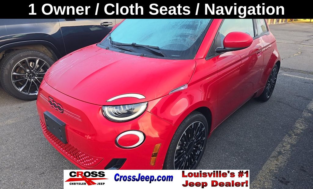 Red 2024 FIAT 500e Hatchback 1-Speed Automatic