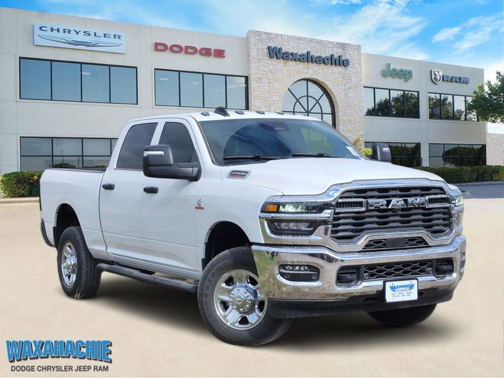 Bright White Clearcoat 2026 RAM 2500 Tradesman Crew Cab 4WD Pickup Truck Four-Wheel Drive 8-Speed Automatic