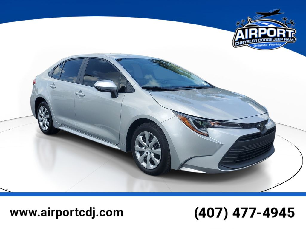 Classic Silver Metallic 2024 Toyota Corolla LE FWD Sedan Front-Wheel Drive Continuously Variable Transmission