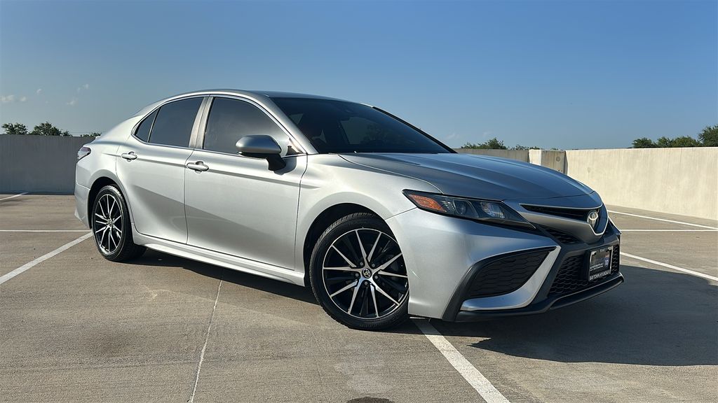 2021 Toyota Camry SE Silver at DeMontrond Gulf Freeway