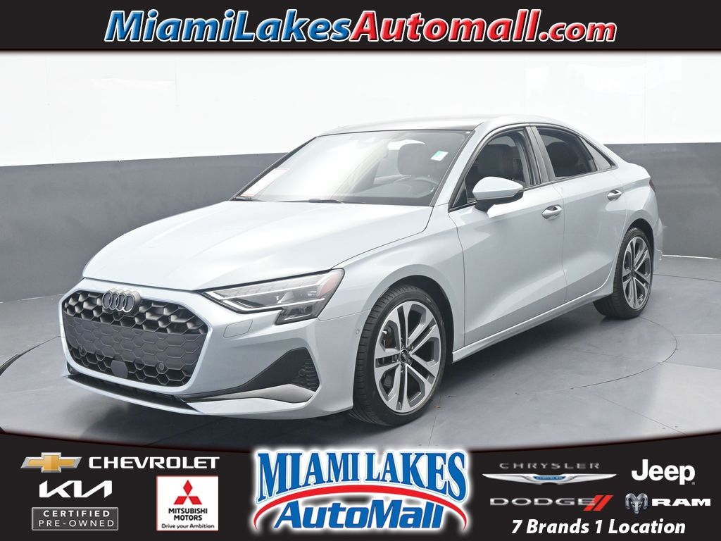 Gray Pearl 2025 Audi A3 Sedan All-Wheel Drive 7-Speed Automatic