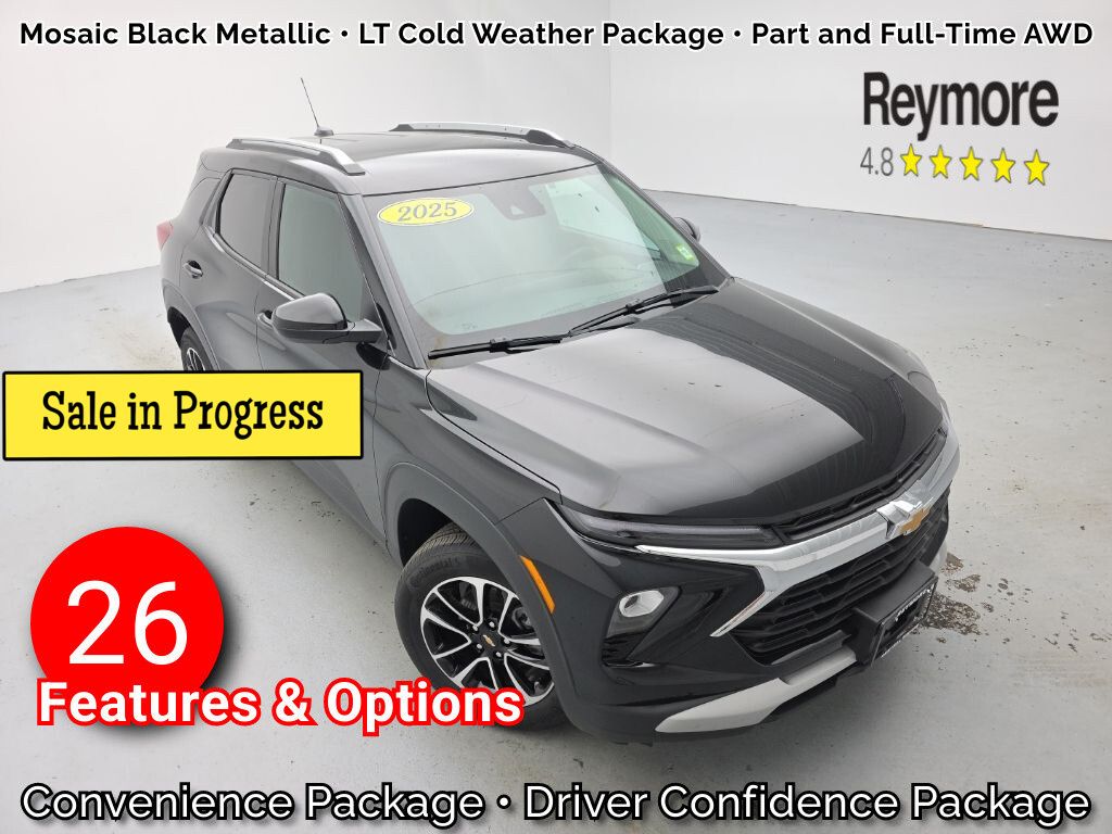 Mosaic Black Metallic 2025 Chevrolet Trailblazer SUV / Crossover Four-Wheel Drive 9-Speed Automatic