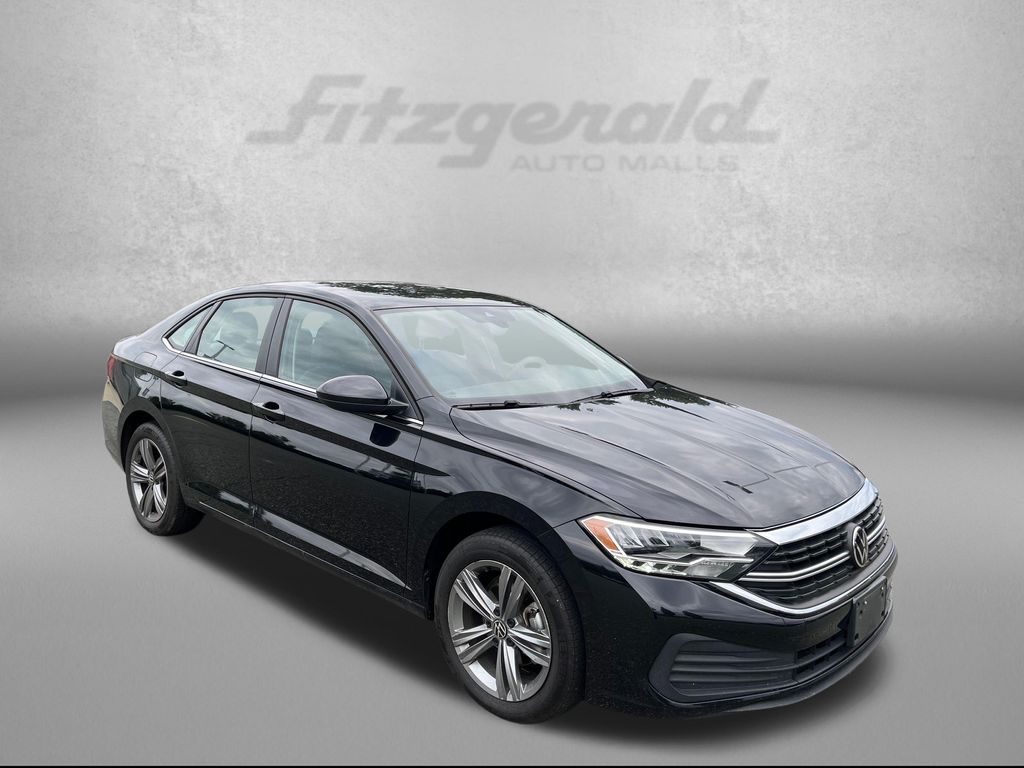 Deep Black Pearl 2024 Volkswagen Jetta Sedan Front-Wheel Drive 8-Speed Automatic